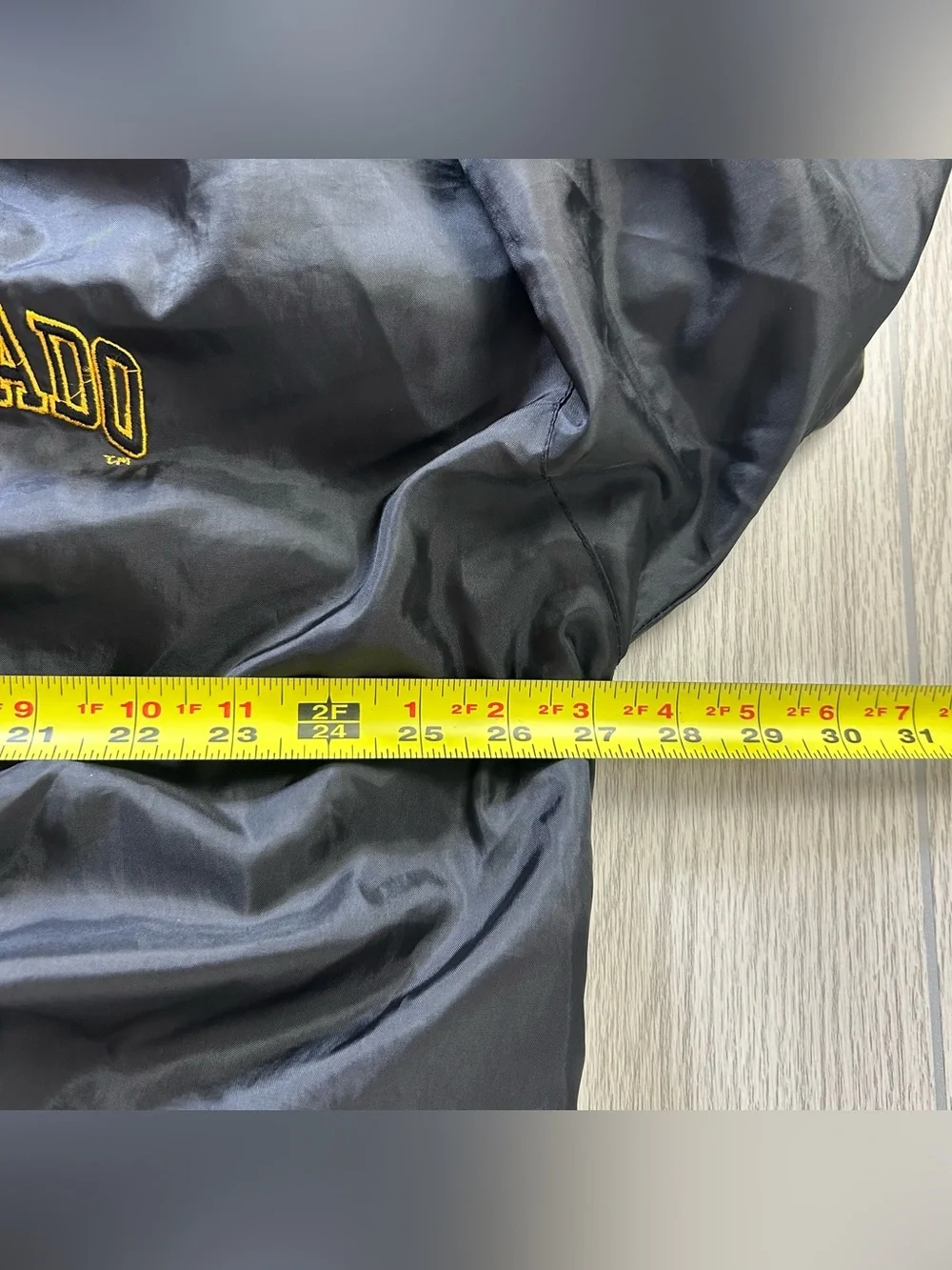 Vintage 90s Colorado Buffaloes Lined Jacket Men XL Black Steve & Barry's Hooded